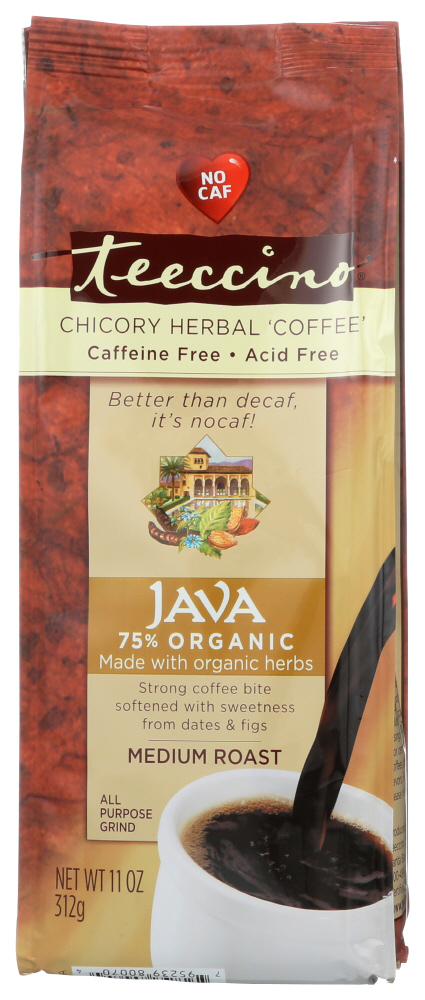 Teeccino Mediterranean Herbal Coffee Java 11 Oz Walmart Com