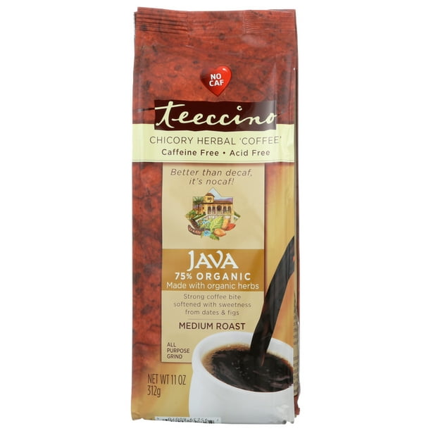 Teeccino Mediterranean Herbal Coffee Java 11 Oz Walmart Com Teeccino Mediterranean Herbal Coffee Java 11 Oz Walmart Com