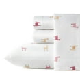 thumbnail image 1 of Poppy & Fritz Percale Collection Sheet Set-100% Cotton, Crisp & Cool, Lightweight & Moisture-Wicking Bedding, Queen, Miss Llama, 1 of 4