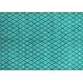 thumbnail image 1 of Ahgly Company Machine Washable Indoor Rectangle Oriental Turquoise Blue Industrial Area Rugs, 5' x 7', 1 of 4