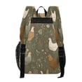 thumbnail image 3 of PVC Transparent Backpacks Clear Backpack for Travel and Outings Chickens with Wildflowers and Grasses, 3 of 7