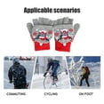 thumbnail image 6 of Hwkond Winter Gloves Women USB Electric Gloves Electric Warm Gloves Christmas Gloves Knitted Half Finger Flap Christmas Gloves Up to 65% off, 6 of 6