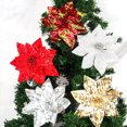 thumbnail image 2 of Naiovety Festival de flores artificiales de Navidad atmósferas brillo fiesta de Navidad árbol decoración ornamento fotografía decorativa Kits de decoración para fiestas Oro Naiovety HA069946-04, 2 of 6