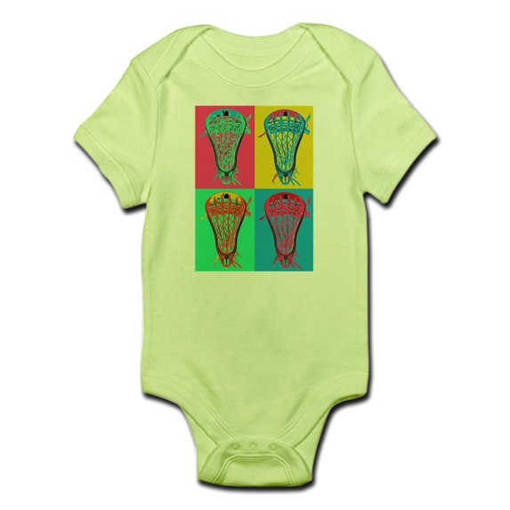CafePress - Lacrosse BIG 4 Body Suit - Baby Light Bodysuit