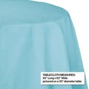 Touch Of Color Pastel Blue 2/Ply Poly Paper Round Tablecloth