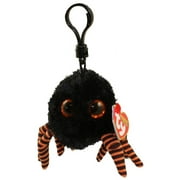 TY Halloweenie Beanie Baby - SPIDEY the Black Spider (key clip - 3 inch)
