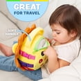 thumbnail image 6 of Buckle Toy Benny Lion - Toddler, Early Learning, Basic Life Skills, Children, Plush Travel Activity, 6 of 7