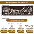 thumbnail image 2 of 1set Wood Hanging Board with Hemp Rope for Birthday Party Decoration Rectangle with Word Tree 120x400x5mm, 2 of 7