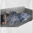 thumbnail image 6 of Animal Soft Flannel Fleece Throw Blanket, Horse between Trees in the Winter Forest Frozen Woods Icy Land Nature Picture, Cozy Plush for Indoor and Outdoor Use, 50" x 60", Brown White, by Ambesonne, 6 of 6