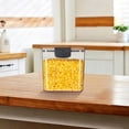 thumbnail image 5 of Kitchen Airtight Storage Canisters Set of 3 for Flour Sugar Spices, Stackable Food Storage Containers with Lids Keep Ingredients Fresh for Pantry Organization, Storage Box *1 + Seasoning Spoon *1, 5 of 8