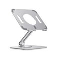 thumbnail image 3 of Foldable Tablet Holder Multi-angle Height Adjustable Aluminum alloy Height Adjustable 360 Stand Mount Home Desktop Hand Free Laptop Bracket Gifts Silver, 3 of 10