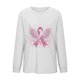 thumbnail image 4 of HongQid Womens Tops Long Sleeve Shirts Round Neck Loose Casual Blouses Print Tshirts, 4 of 4