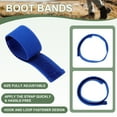 thumbnail image 3 of Uxcell Boot Straps, Boot Elastic Ankle Straps Band Hook and Loop Blue 12", 3 of 7