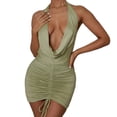 thumbnail image 2 of Vestido vestido con cordón en el cuello Cgtredaw Para estrenar, 2 of 9
