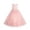 Pink*, variant on Children Girls Long Dress Wedding Solid Color Crew Neck Sleeveless Formal Party Frock Breathable Comfortable Classic Beach Dresses