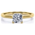 thumbnail image 1 of JeenMata Anillo de Compromiso Solitario de Moissanita de Talla Cojín de 1 Quilate en Oro Amarillo de 10 K, 1 of 6
