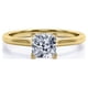 thumbnail image 1 of JeenMata Anillo de Compromiso Solitario de Moissanita de Talla Cojín de 1 Quilate en Oro Amarillo de 10 K, 1 of 3