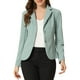 thumbnail image 1 of BLAZER DE TRABAJO PARA MUJER CHIC INSPIRE CON SOLAPA Y MANGAS LARGAS, TRAJE BLAZER EN VERDE GUISANTE TALLA 3XL, 1 of 6