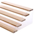 thumbnail image 3 of Estante de exhibición vertical de madera maciza acrílica kusrkot para Mini figuras muñecas coches gafas cartera 5 capas, 3 of 4