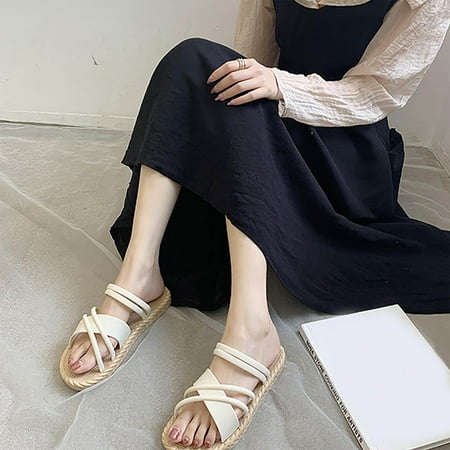 

Njoeus Sandals Women Silver Shoes For Women Sandals Women With Comfortable Indoor And Outdoor Sandals Leisure Slippers Womens Sandals