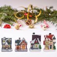 thumbnail image 3 of Snow House Ornament European Style Cartoon Design Festive Luminous Micro Landscape Smooth Edge Christmas Ornament Display for Home, 3 of 8