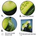 thumbnail image 3 of Designart "Contrasting Jade Cucumber" Vegetables Canvas Art Print, 3 of 7