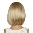 thumbnail image 5 of LHWEN Head Wig With Full Bangs And Golden Short Hair Suitable For Women And Girls' Wigs Beauty Salon Straight Hair Fun Lace Wavy Curls Braided Hair Synthetic Hair bohon Perfect for Party Everyday, 5 of 6
