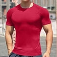 thumbnail image 2 of Chbgutlmr Workout Mens Shirts Summer Crewneck Skinny Gym Tops Athletic Running Tees Shirts Sport Training, 2 of 5