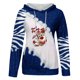 thumbnail image 4 of Sudadera informal de manga larga con estampado navideño y bolsillo con capucha para mujer Fridja fksj3176, 4 of 4