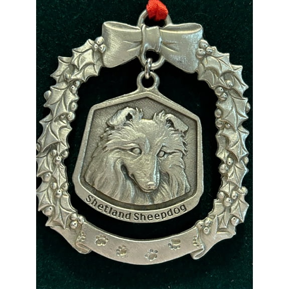 Shetland Sheepdog Fine Pewter Dog Breed Ornament