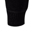 thumbnail image 4 of IYTR Mens Winter Jacket Plaid Long Sleeve Jacket Zipper Stand-Up Collar Comfy Velvet Sweater Coat with Pocket Black XXL, 4 of 6