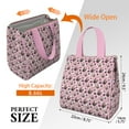 thumbnail image 3 of French Bulldog Cute Bone Paw Print Insulated Lunch Bag for Women & Adults,Large Portable Soft Cooler Lunch Bag,Thermal Food Storage Tote with Pearl Cotton,8.66L,8.75x5.75x9.5 Inch, 3 of 6