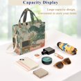 thumbnail image 5 of FORMRS Womens Corduroy Tote Bag Crossbody Shoulder Handbag with Pocket, Pink and Green Cat, 5 of 7