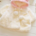 thumbnail image 6 of Baby Girls Fur Warm Coat Cloak Overcoat Hoodies Cute Outdoor Suit, 6 of 12