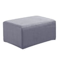 thumbnail image 1 of Escritorio del reposapiés, almohadil de espuma suave Cojín del pie Almohada del taburete del pie para accesorios de oficina y hogar gris Yotijar Cubierta de puf otomano, 1 of 8