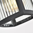 thumbnail image 4 of RADIANCE goods Transitional 1 Light Textured Black Outdoor Wall Sconce 11" Height, 4 of 11
