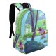 thumbnail image 2 of El Caballero más Valiente-theme Backpack, Campus style schoolbag Bookbag with Adjustable Shoulder Straps And Large Zip Compartment, Unisex Travel Bags.42x30x15cm, 2 of 6