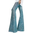 thumbnail image 1 of ICHUANYI Liquidación Moda Mujer Lentejuelas Sólido Pierna Ancha Cintura Alta Pantalones Sueltos Y Cómodos ICHUANYI WER2023082202076, 1 of 3