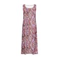 thumbnail image 4 of Vestido de Verano para las Mujeres sin Mangas Lino-Look Impreso Maxi, Suelto Fluido Y Vestido Sexy de Moda para las Mujeres, 4 of 4