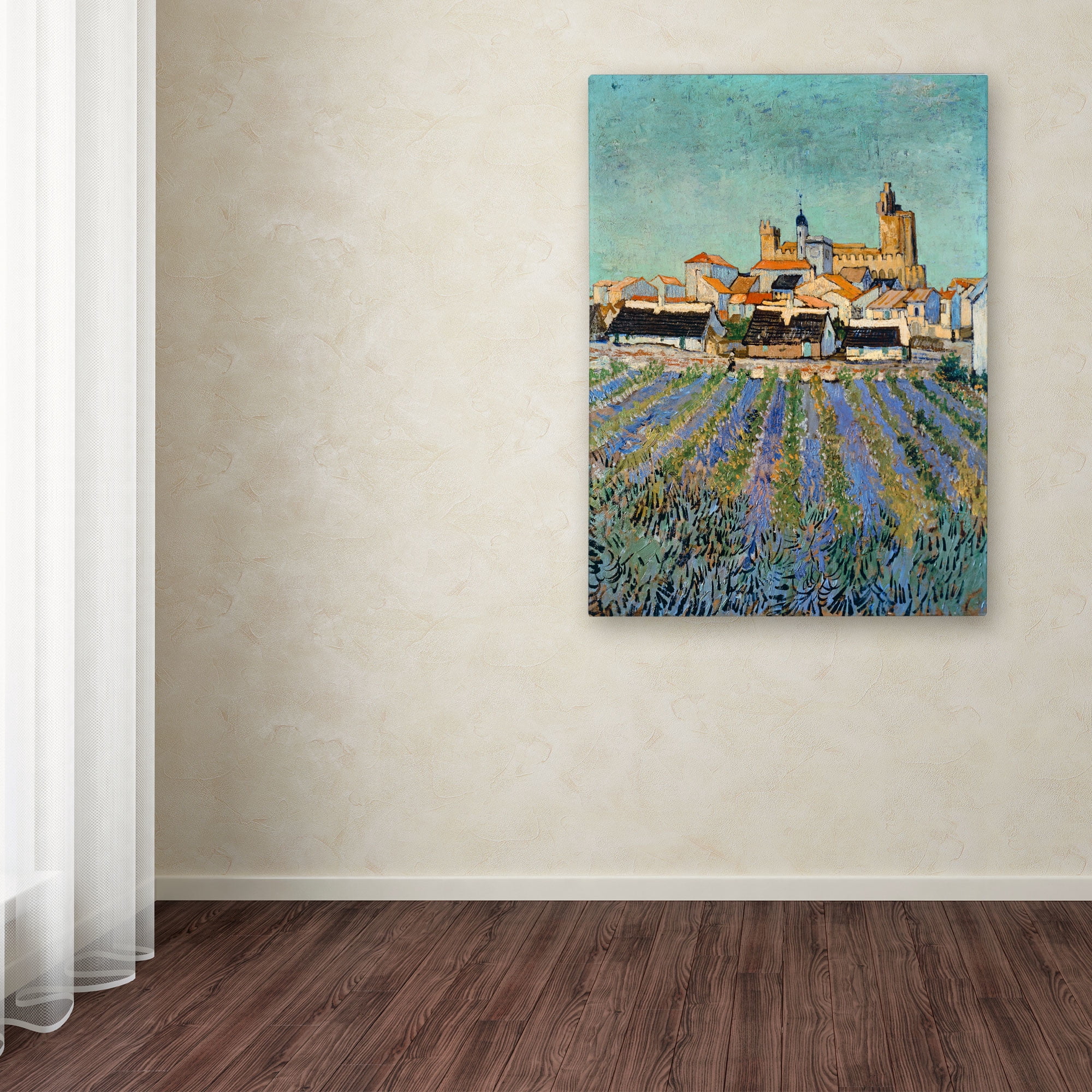 Trademark Fine Art "Saintes Maries de la Mer" Canvas Art by Vincent van Gogh