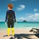 thumbnail image 5 of Traje de neopreno para Traje de baño de neopreno para niñas, 2.5 mm Protector de erupción térmica Traje de baño grueso y cálido Protección - M gris Sunnimix Traje de buceo para niños, 5 of 7