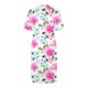 thumbnail image 4 of Gibobby Vestido largo para mujer, de verano Vestido con cuello en V y estampado floral de manga corta informal de verano para mujer Boho Beach Mini Swing Sundr(Rosa caliente,XL), 4 of 5