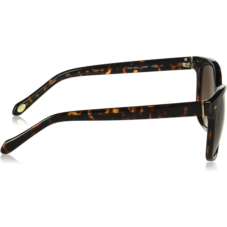 Fossil Women Sunglasses FOS3006/S Oval DARK HAVANA/Brown 