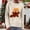 ZC Beige, variant on Sweaters for Women Trendy Lobster Print Crew Neck Long Sleeve Loose Knit Pullover Fun Unique Fall Winter Casual Comfortable Top Black L