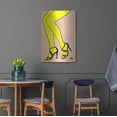 thumbnail image 4 of Luxe Metal Art 'Legs in Yellow' by Giuseppe Cristiano, Metal Wall Art, 24"x36", 4 of 9