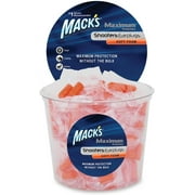 Mack's Maximum Protection Soft Foam Shooting Ear Plugs, 100 Pair - 33 dB Highest NRR – Comfortable Earplugs for Hunting, Tactical, Target, Skeet and Trap Shooting | Made in USA