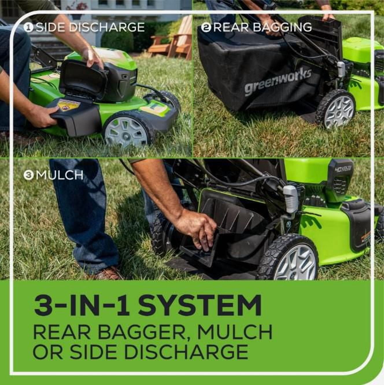 Tondeuse autotractée Greenworks, 40 V, 20 po (Batterie 5,0 Ah)