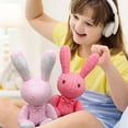 thumbnail image 4 of QITOWM Soft Bunny Plush Toy for Kids and Friends, Cute Stuffed Animal Rabbit Doll, Cozy Cuddly Gift for Sofa Shelf Display Home Decor, 12 Inch (Red), 4 of 4