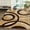 Brown, variant on GLORY RUGS Area Rug Modern 2x7 Purple Circles Geometry Soft Hand Carved Contemporary Floor Carpet Fluffy Texture for Indoor Living Dining Room and Bedroom Area