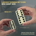 thumbnail image 2 of Juego de dominó Queensell Mega Large, doble, 6 con 28 fichas, 2 of 8